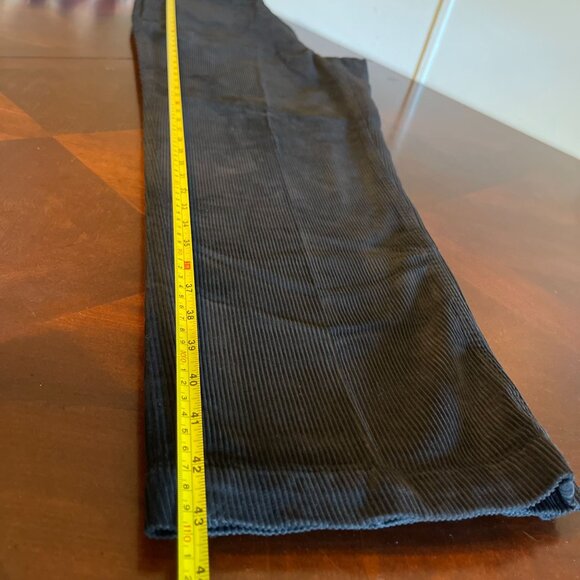 Vintage M. Gordon Men's Corduroy Pants 90's 36x32 Black back buttoned pockets - Picture 9 of 11